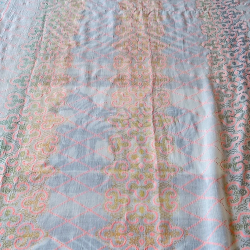 CORAL NEON SCARF